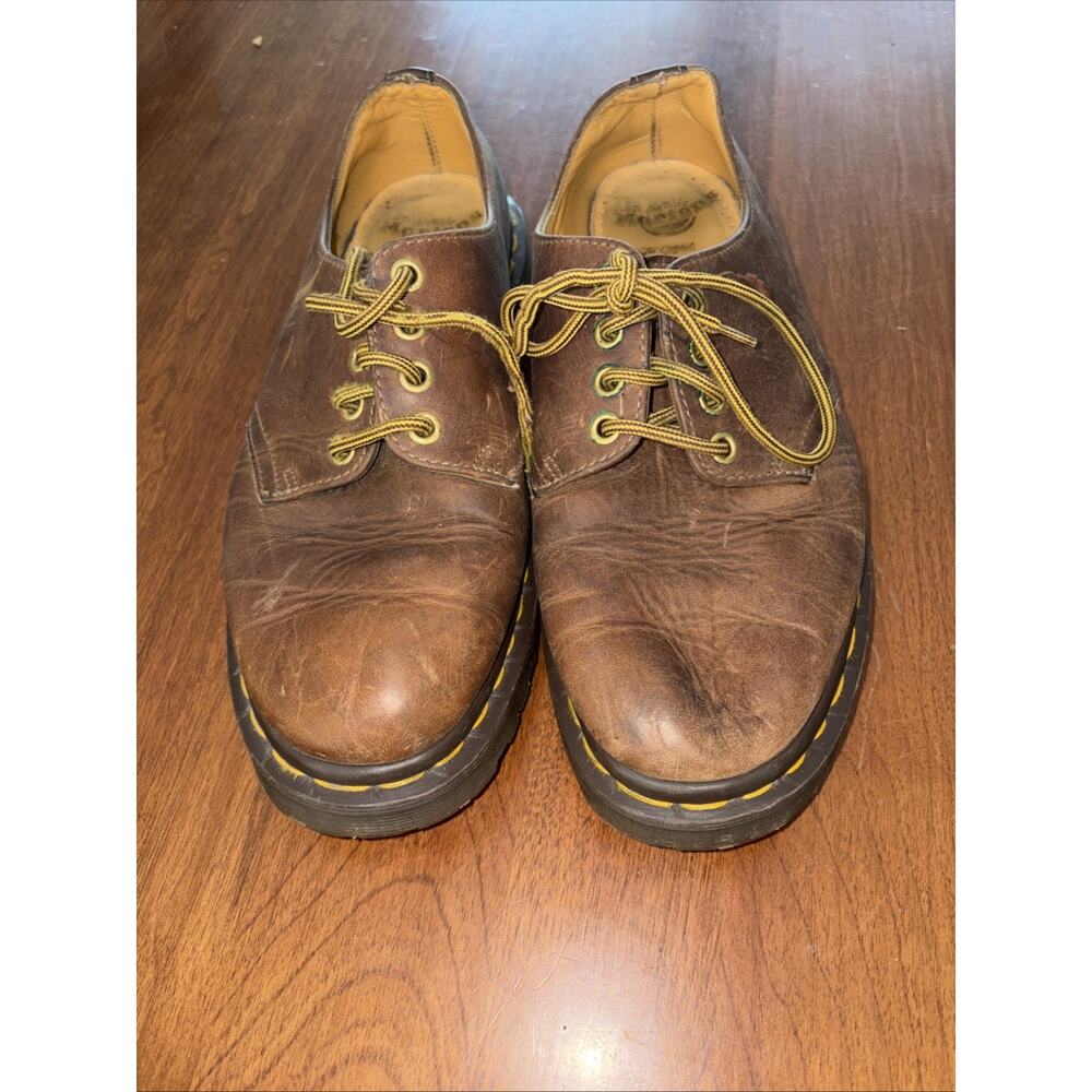Doc Dr Martens England 1561/59 Brown Leather Oxford Shoes UK7 Men US 8 Women 9 - Picture 2 of 6